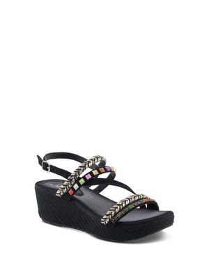AZURA BY SPRING STEP Hugbug Wedge Sandal - Black