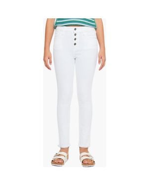 Kancan Jorja High Rise Ankle Skinny Jeans - White