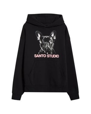 Saint Studio Peace Graphic Hoodie - Black