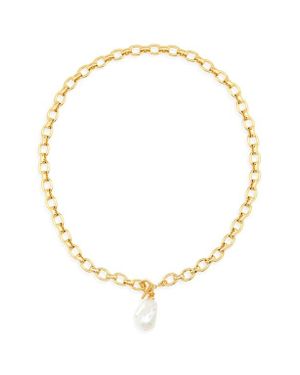 Dean Davidson Florence Freshwater Pearl Pendant Collar Necklace - Metallic