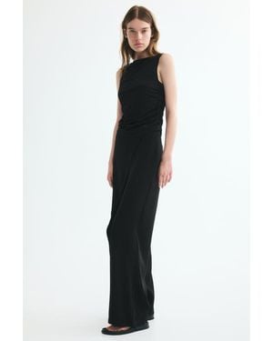 H&M Wrap-Detail Twill Pants - Black
