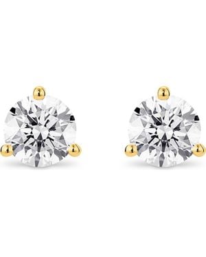 LIGHTBOX 2-Carat Lab Grown Diamond Solitaire Stud Earrings - Metallic
