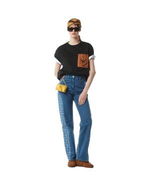 MCM Monogram Jeans - Blue