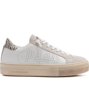 P448 Thea Platform Sneaker - White