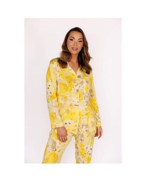 In My Sundays Long Sleeve & Pant Pajama Set - Yellow