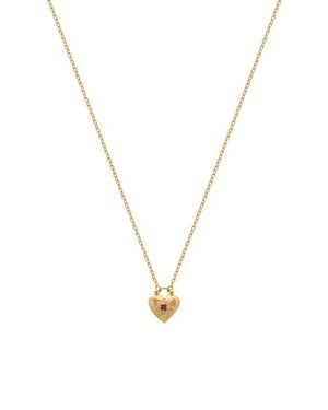 Murkani Love You Small Heart Necklace - Metallic