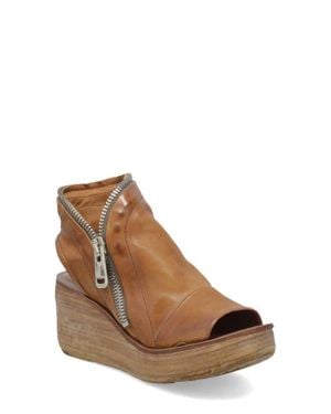 A.s.98 Naylor Platform Wedge Sandal - Brown
