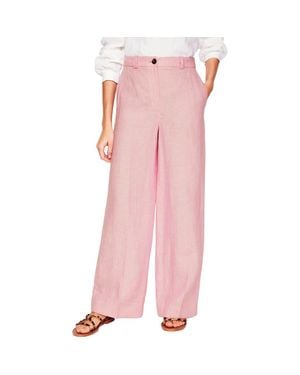 Boden Westbourne Linen Pants - Pink