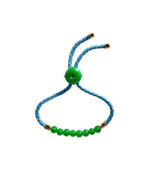 seree Paracord Jade Slider Bracelet - Green