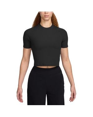 Nike Zenvy Dri-Fit Rib T-Shirt - Black