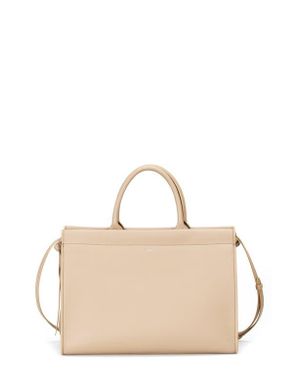 BOSS Katlin Leather Tote - Natural
