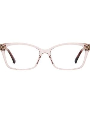 Kate Spade Demi 55Mm Rectangular Optical Glasses - Brown