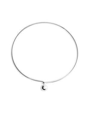 Mango Circular Collar Necklace - White