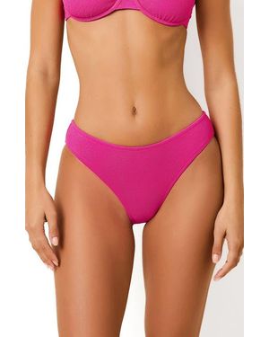 Solid & Striped The Eva Low Rise Bikini Bottom - Pink