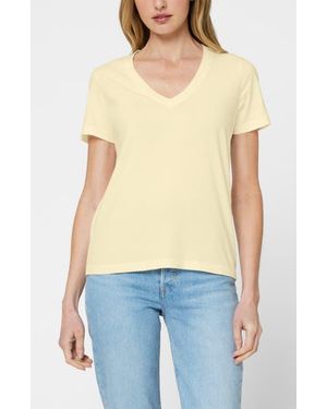 The Standard Stitch The Organic Cotton V-Neck Tee - Blue