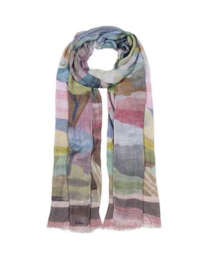 Echo Painterly Landscape Wrap - Multicolor