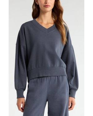 Zella Cloud Fleece Sweatshirt - Blue