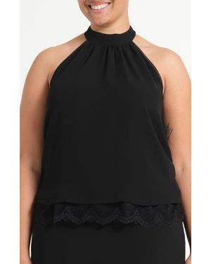 Estelle Kali Halter Neck Shell - Black