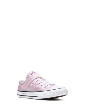Converse Kids' Chuck Taylor All Star Easy On Glitter Low Top Sneaker - White