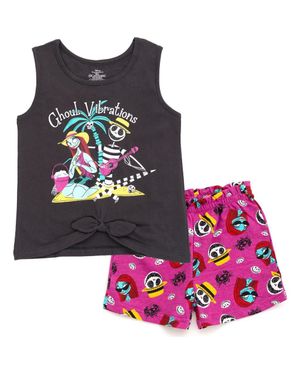Disney Frozen 2-Piece Tank Top And Shorts Set - Gray