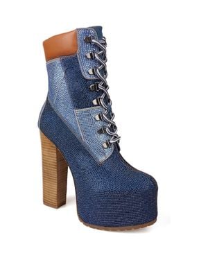 Zigi Akemi Rhinestone Bootie - Blue