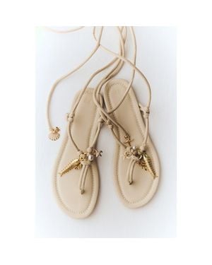H&M Strappy Sandals - Metallic