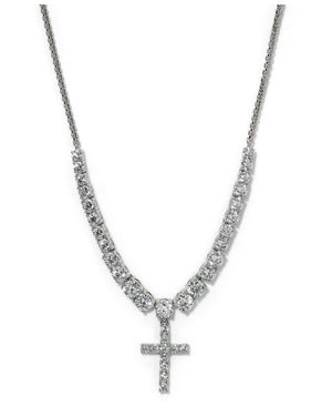 Nadri Astrid Cross Frontal Necklace - Multicolor