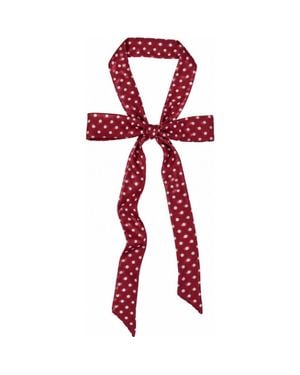 OLAH Le Petit Dot Silk Hair Ribbon Scarf - Metallic