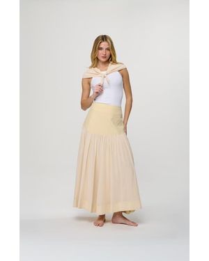 By Tess Collection Gemma Skirt - Natural