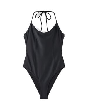 Mango Princess Seam One-Piece Swimsuit - Black
