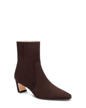 Stuart Weitzman Stassi Zip Bootie 50 - Brown