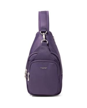 Baggallini Central Park Sling Bag - Purple