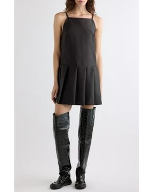 Acne Studios Dary Duchesse Satin Dress - Black