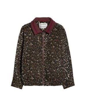 Damson Madder Pixie Print Bomber Jacket - Brown