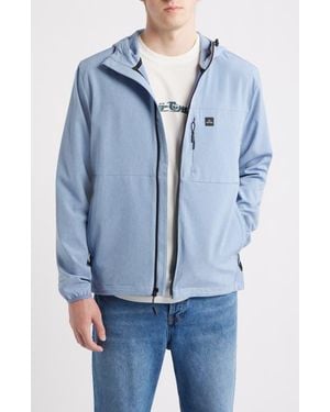 Rip Curl Elite Anti Series Water Repellent Hooded Jacket - Blue