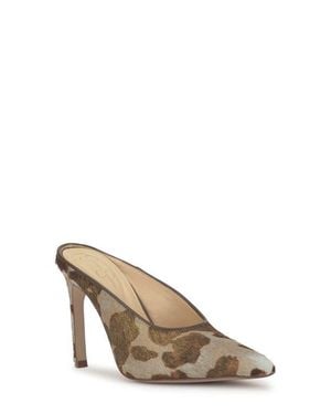 Jessica Simpson Wilix Genuine Calf Hair Pointed Toe Mule - Brown
