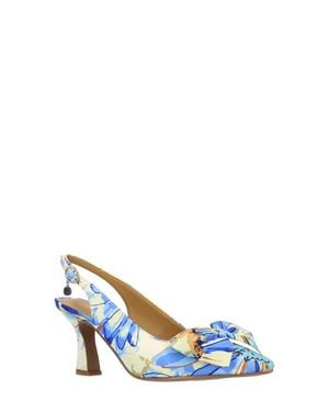 J. Reneé Harlan Floral Bow Slingback Pump - Blue