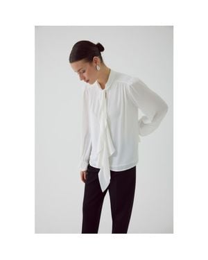 Exquise Aramis Chiffon Blouse - White