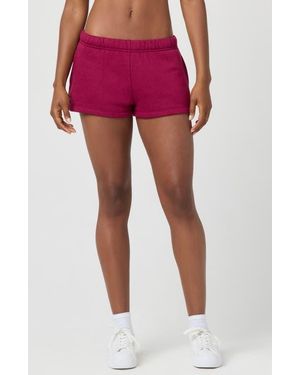 Florence By Mills Cozy Crush Sweat Shorts - Red
