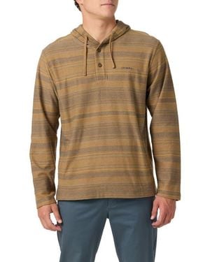 O'neill Sportswear Bavaro Blanket Stripe Hoodie - Green