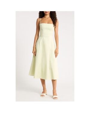 House Of Cb Dolly Seamed Midi Sundress - White
