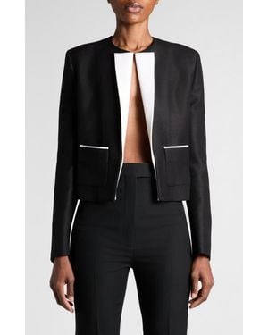 Tom Ford Wool & Silk Radzimir Spencer Jacket - Black