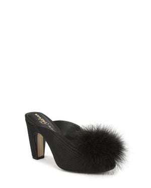 Sam Edelman Witney Feather Embellished Pump - Black