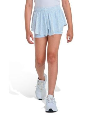 adidas Kids' Print Flowy Shorts - Blue