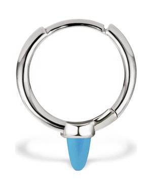 Maria Tash Single Spike Hoop Earring - Blue