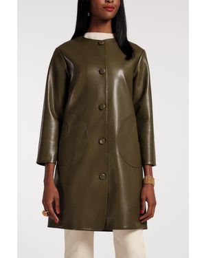 Frances Valentine Mod Jacket Faux Leather - Green