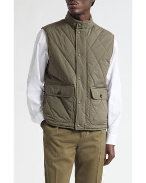 Ralph Lauren Carleton Diamond Quilted Down Vest - Green