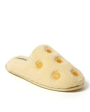 Dearfoams Valentines Day Hearts Scuff Slipper - Metallic