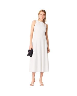 Maje Backless Midi Dress - White