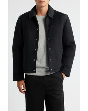 KROST Mercer Wool Blend Varsity Jacket - Black